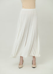 Amber Dune Pleated Skirt - Ivory by Minnaba
